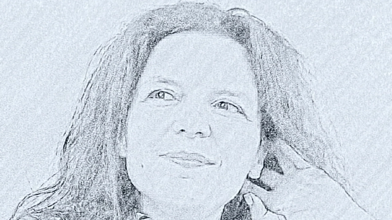 Una foto di Silvia Sonelli, stilizzata dalla figlia Elisa Una foto di Silvia Sonelli, stilizzata dalla figlia Elisa