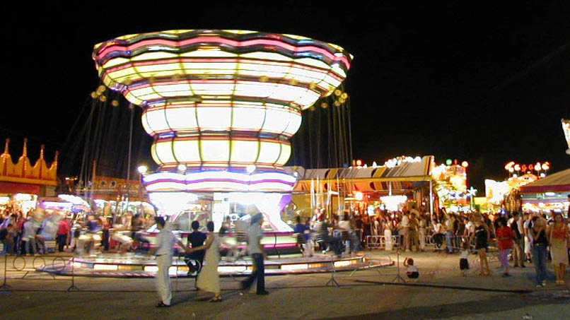 Il luna park di viale Marconi