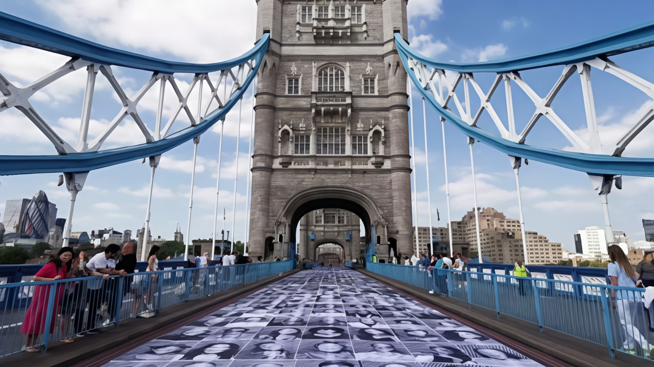 Una precedente iniziativa sul ponte di Londra Una precedente iniziativa sul ponte di Londra