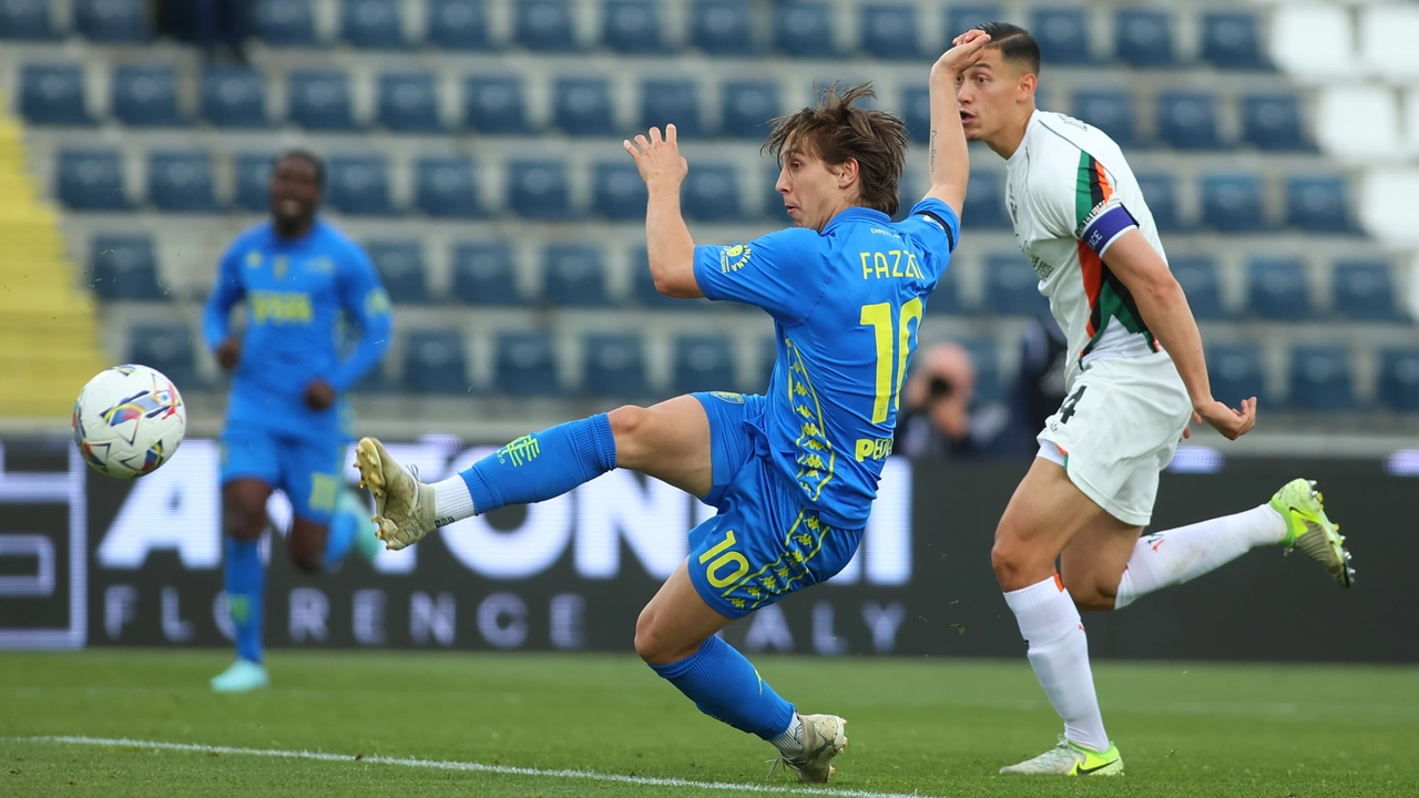 Montagne russe Empoli. Prima avanti, poi rimontato, infine il pareggio: col Venezia è 2-2