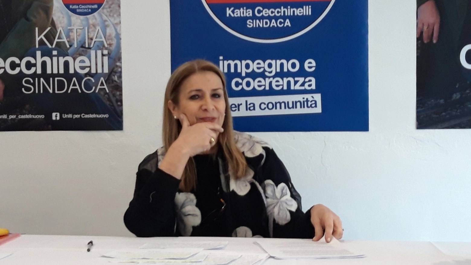 La candidata Katia Cecchinelli
