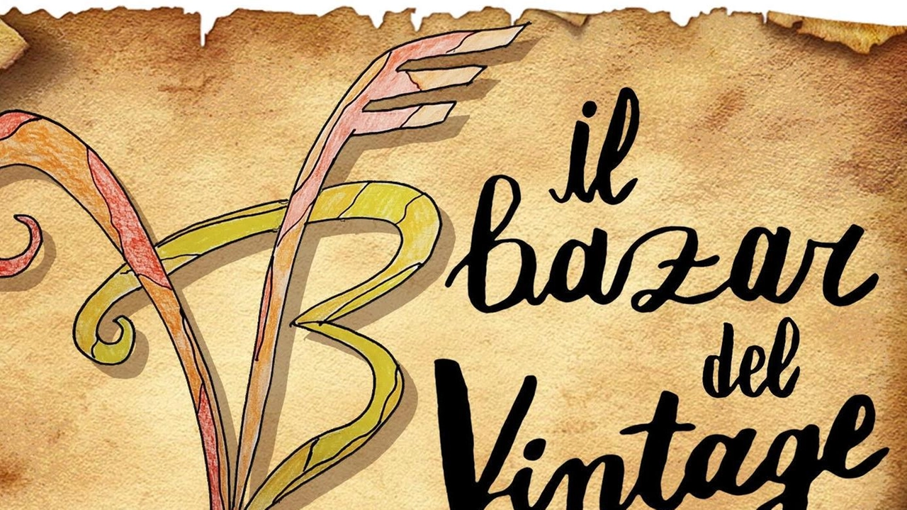 L’insegna del bazar del vintage immaginata dagli studenti della scuola Berni