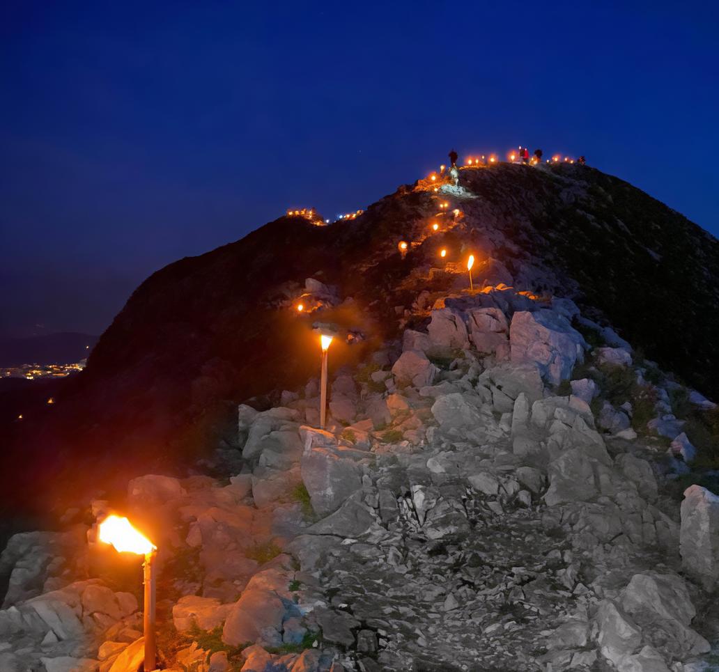 fiaccolata sulla pania della croce domenica sera si accender224 la magia di centinaia di luci