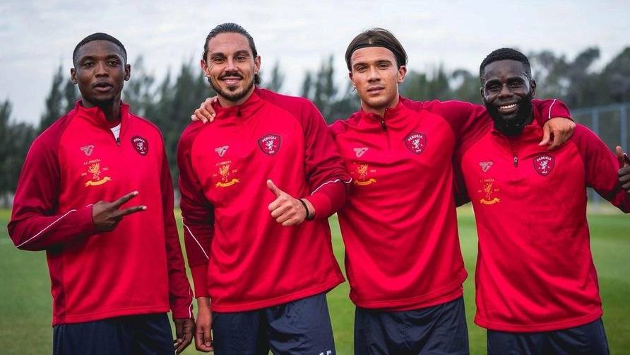 Dell’Orco insieme. a Bacchin,. Kanoute e Broh
