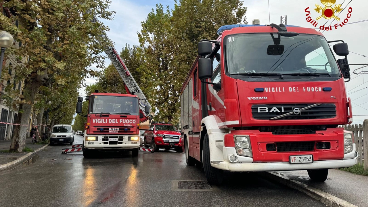 I vigili del fuoco intervenuti I vigili del fuoco intervenuti