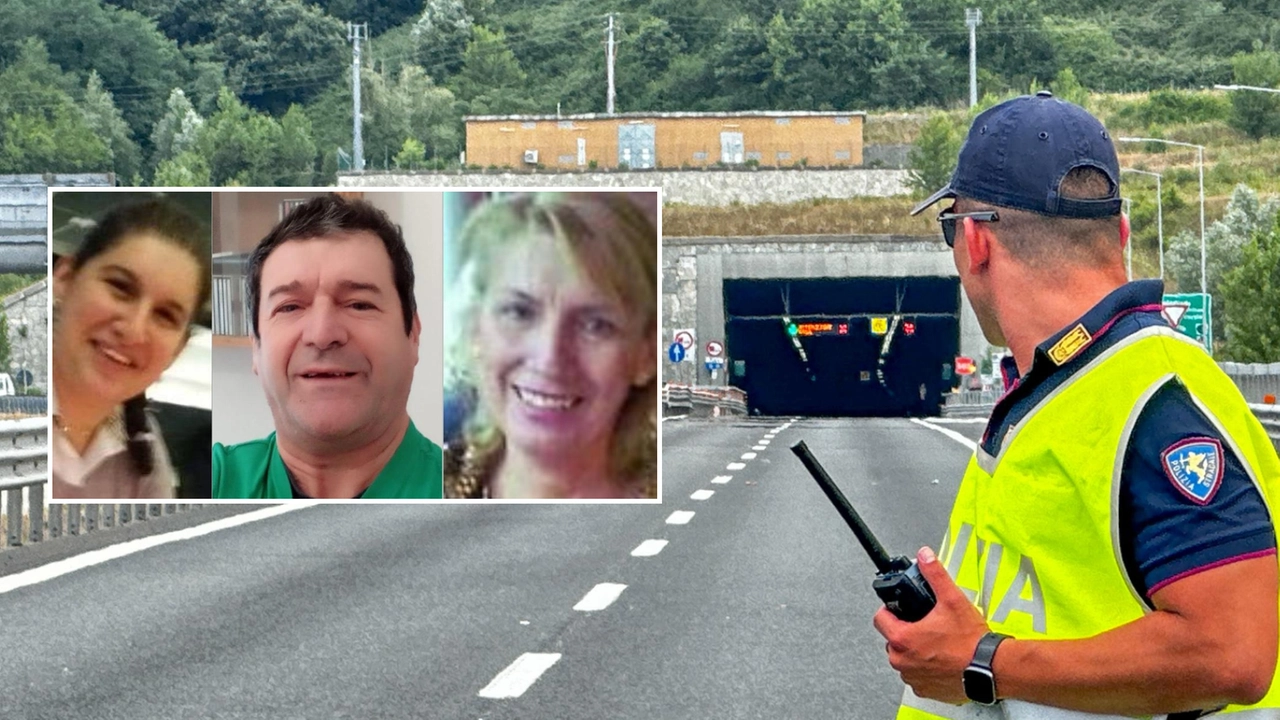 Le vittime dell'incidente in galleria in A1: Carla Stephany Visconti, 39 anni, Mauro Visconti, 69 anni, di Verbania, Nydia Zoila Albuquerque Basulto, 65 anni, di Lima (Perù)