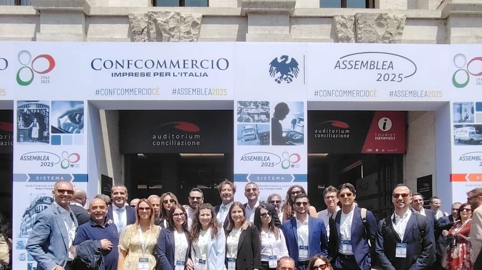 La delegazione di Confcommercio a Roma La delegazione di Confcommercio a Roma
