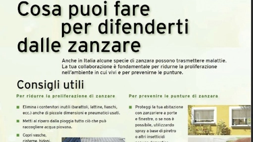 Brossure sul trattamento larvicidi Brossure sul trattamento larvicidi