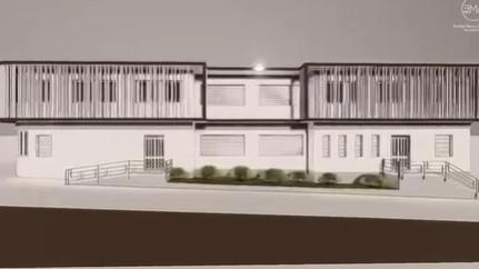Il rendering del centro termale pronto per veder riprendere i lavori di cantiere