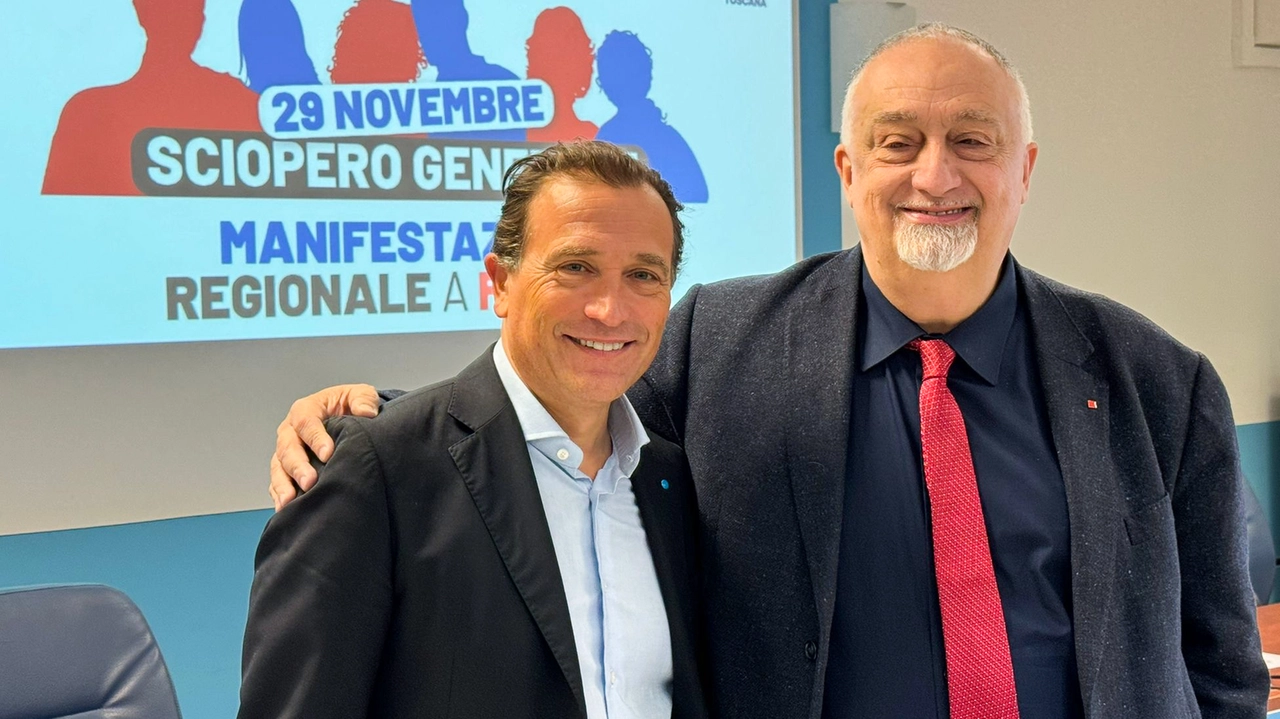 Da sinistra Paolo Fantappiè, segretario generale Uil Toscana, e Rossano Rossi, segretario generale Cgil Toscana (New Press Photo) Da sinistra Paolo Fantappiè, segretario generale Uil Toscana, e Rossano Rossi, segretario generale Cgil Toscana (New Press Photo)