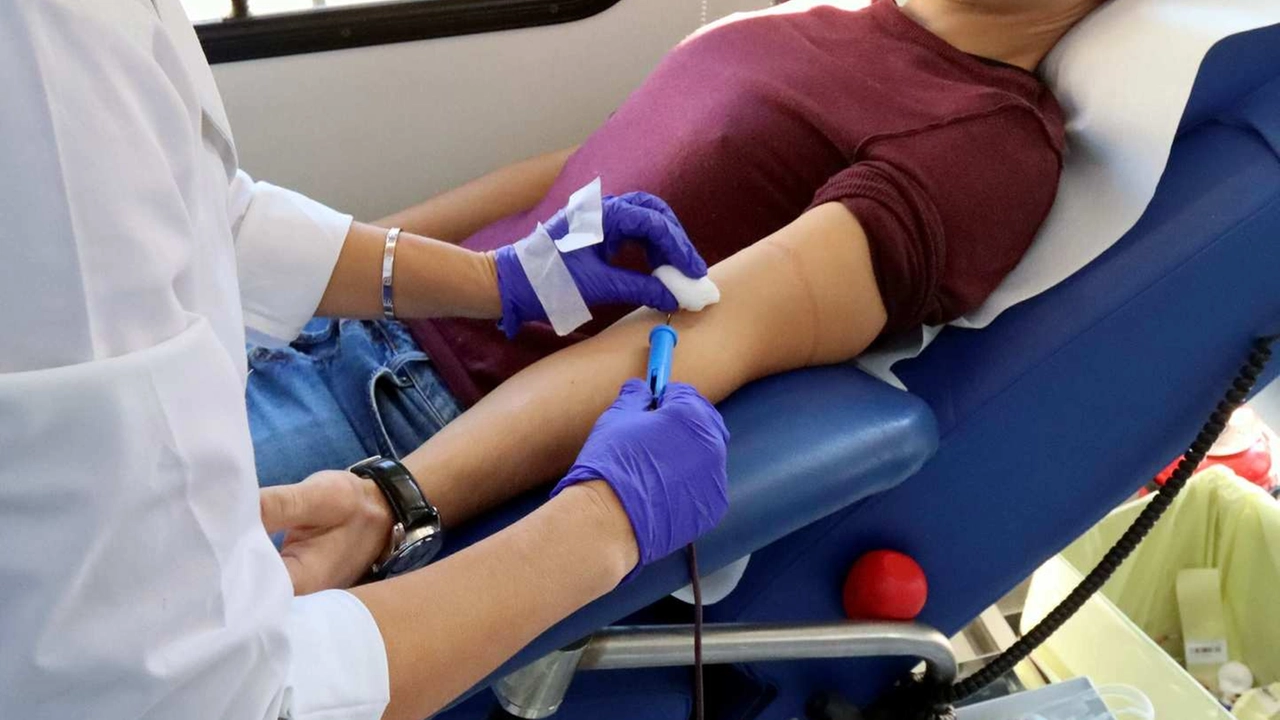 Un donatore al Centro trasfusionale Un donatore al Centro trasfusionale