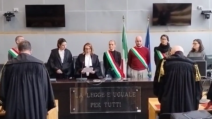 La lettura della sentenza (Foto Falsetti) La lettura della sentenza (Foto Falsetti)
