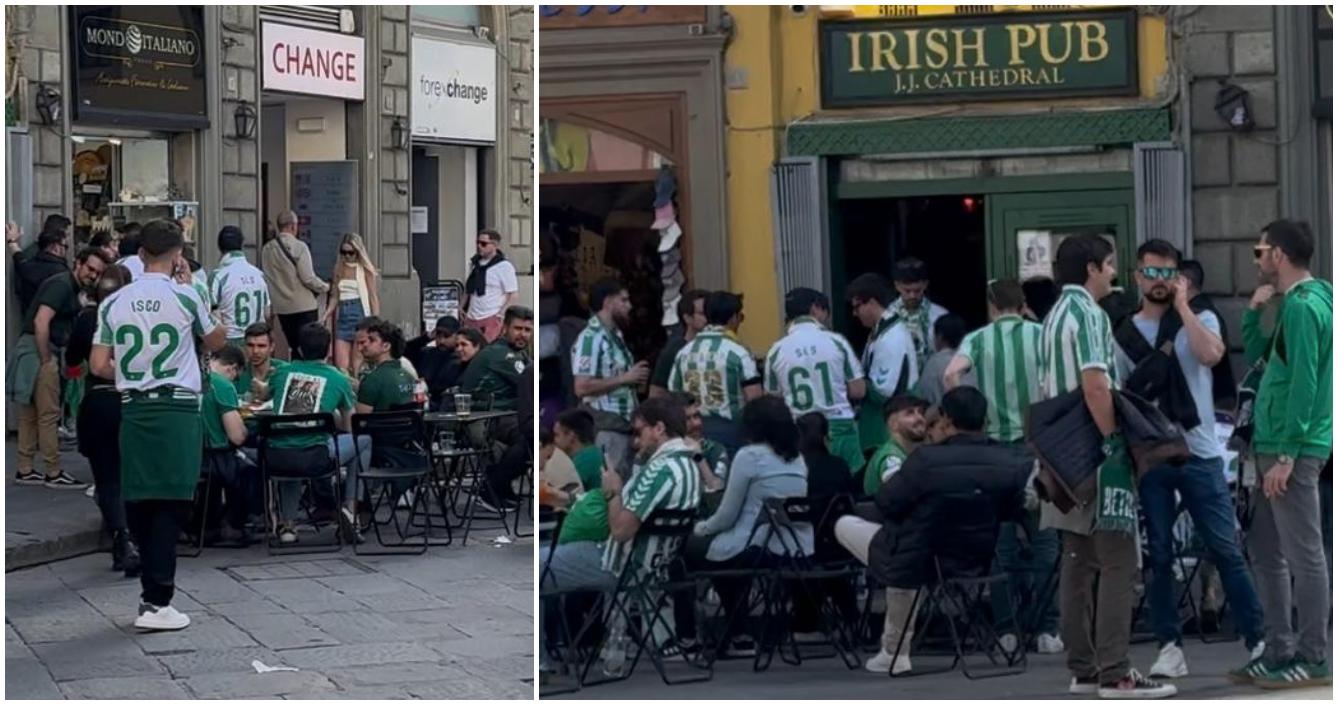 Fiorentina Betis, tifosi spagnoli invadono il centro. Oltre mille sono senza biglietto Fiorentina Betis, tifosi spagnoli invadono il centro. Oltre mille sono senza biglietto