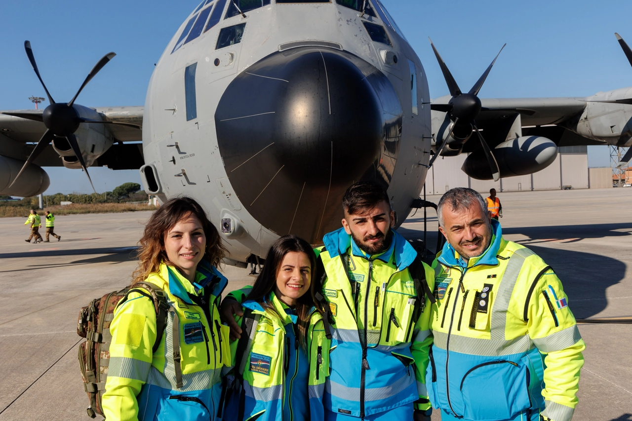 46esima brigata aerea Pisa, missione aiuti umanitari Gaza con Misericordie Italia