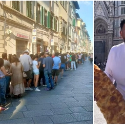 Un guru della pizza apre a Firenze e in via Ghibellina la coda è clamorosa