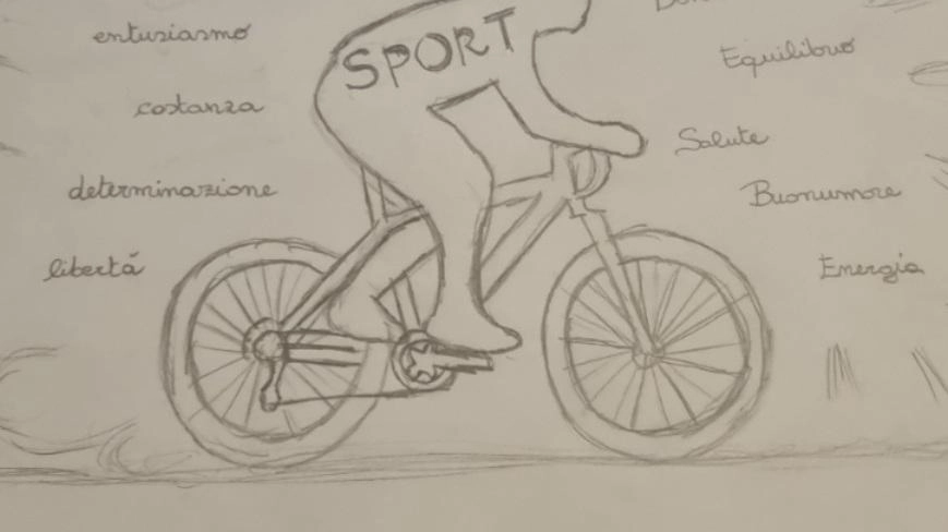I vantaggi dello sport in un disegno dei ragazzi I vantaggi dello sport in un disegno dei ragazzi