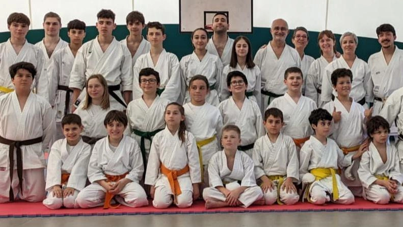 Gli allievi della Kokoro Karate