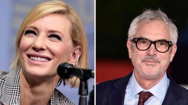 La star Cate Blanchette e il regista premio Oscar Alfondo Cuarón La star Cate Blanchette e il regista premio Oscar Alfondo Cuarón