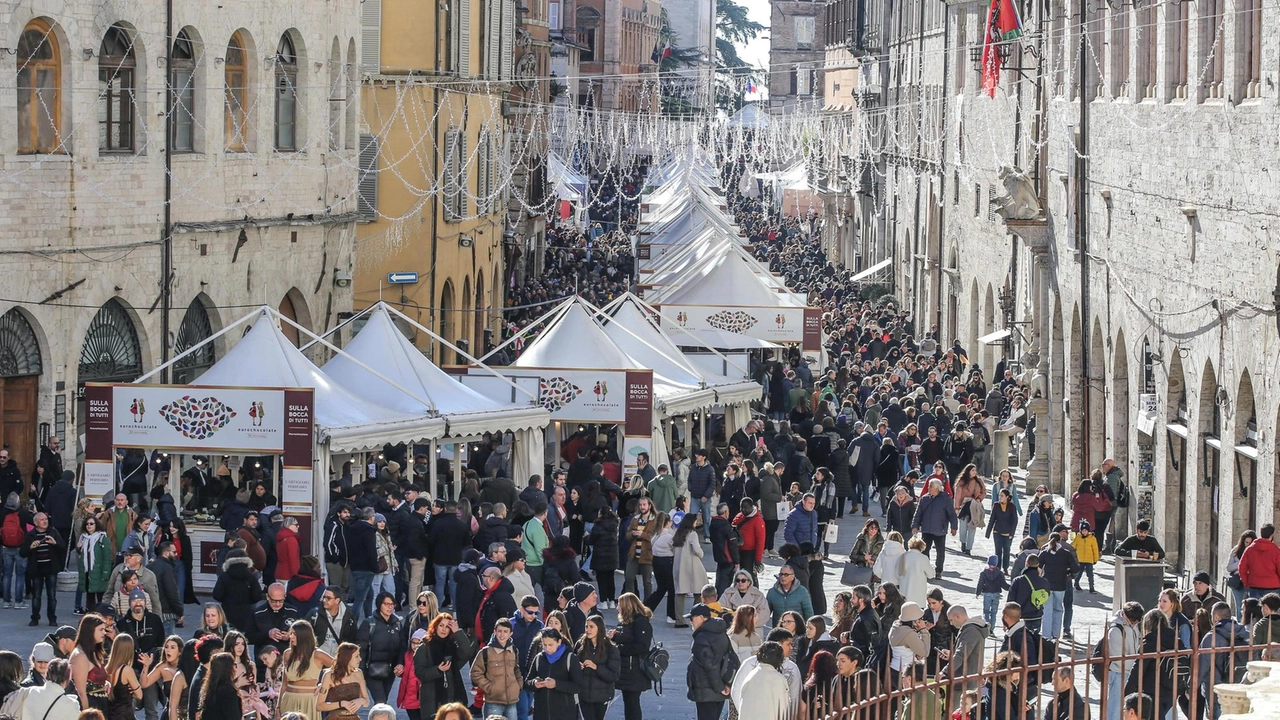 Un super affollato corso Vannucci in occasione della recente edizione di Eurochocolate Un super affollato corso Vannucci in occasione della recente edizione di Eurochocolate