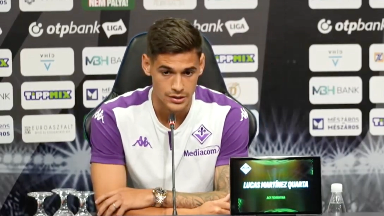 Lucas Martinez Quarta alla vigilia di Puskas Akademia-Fiorentina