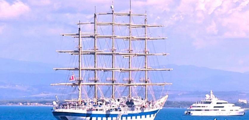 Royal clipper, uno dei velieri più grandi del mondo a Porto Santo Stefano