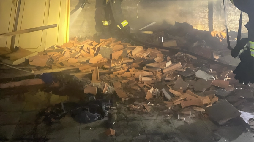 L’incendio nell’edificio di Arpiola di Mulazzo L’incendio nell’edificio di Arpiola di Mulazzo