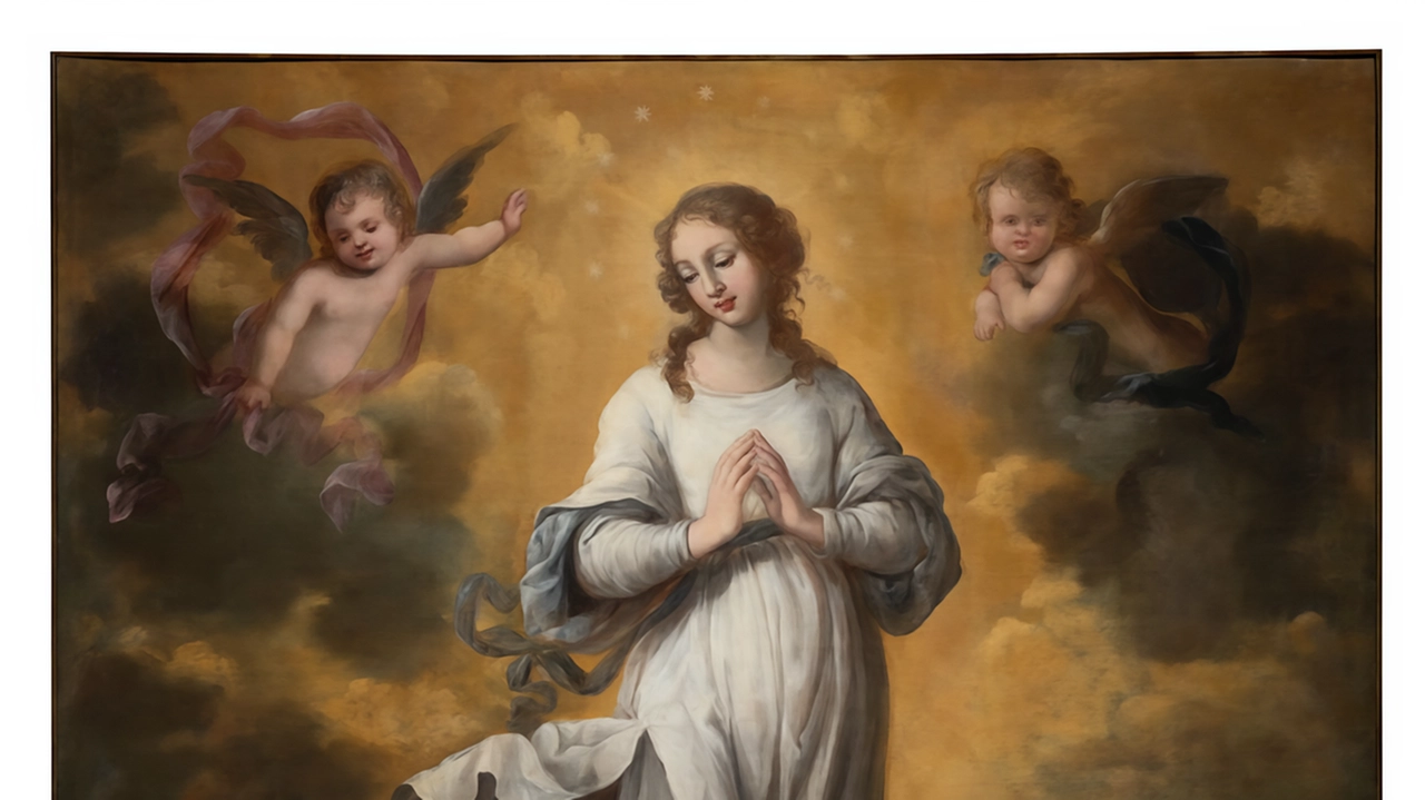 L’Immacolata Concezione, dipinto del Seicento, sottratto agli orrori della guerra L’Immacolata Concezione, dipinto del Seicento, sottratto agli orrori della guerra