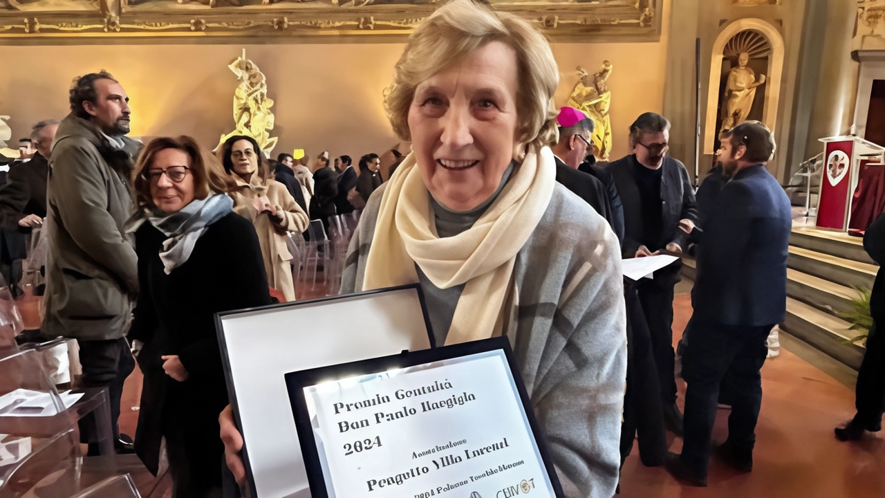 Zaira Conti premiata nel Salone dei Cinquecento con il premio della Gratuità Zaira Conti premiata nel Salone dei Cinquecento con il premio della Gratuità