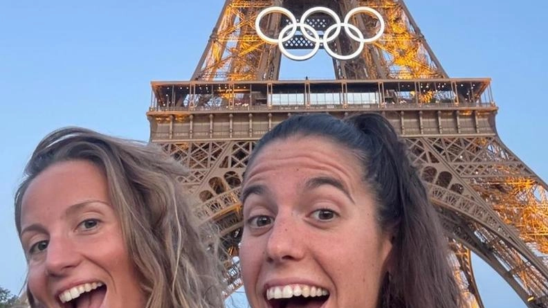 Giulia Gabbrielleschi (a destra) con la compagna azzurra Ginevra Taddeucci Giulia Gabbrielleschi (a destra) con la compagna azzurra Ginevra Taddeucci
