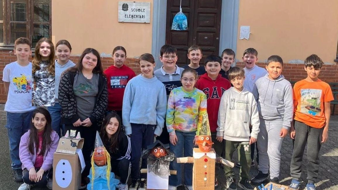 La classe 5 A della scuola primaria Piteccio di Pistoia
