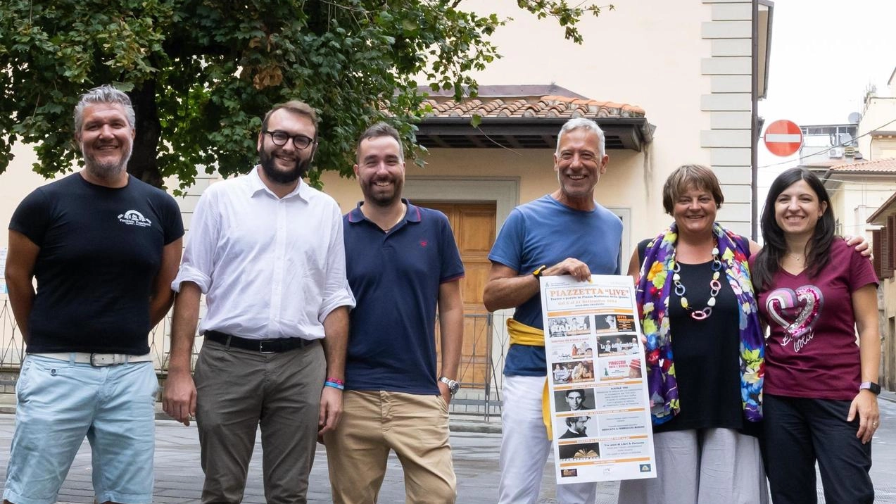 I partecipanti alla presentazione del progetto «Piazzetta Live» in piazzetta Madonna della Quiete I partecipanti alla presentazione del progetto «Piazzetta Live» in piazzetta Madonna della Quiete