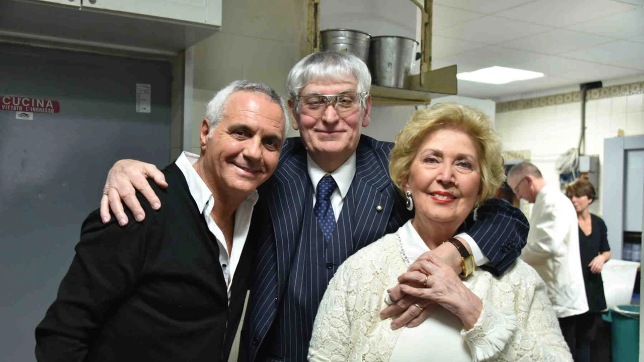 Giorgio Panariello con Gherardo e Carla Guidi (foto Fabrizio Nizza)