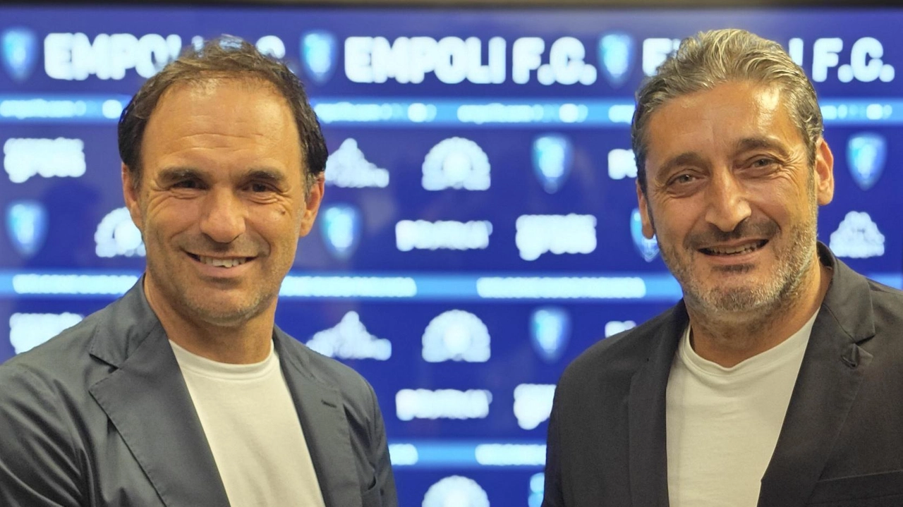 Da sinistra: il nuovo tecnico azzurro Guido Pagliuca e il direttore sportivo Roberto Gemmi Da sinistra: il nuovo tecnico azzurro Guido Pagliuca e il direttore sportivo Roberto Gemmi