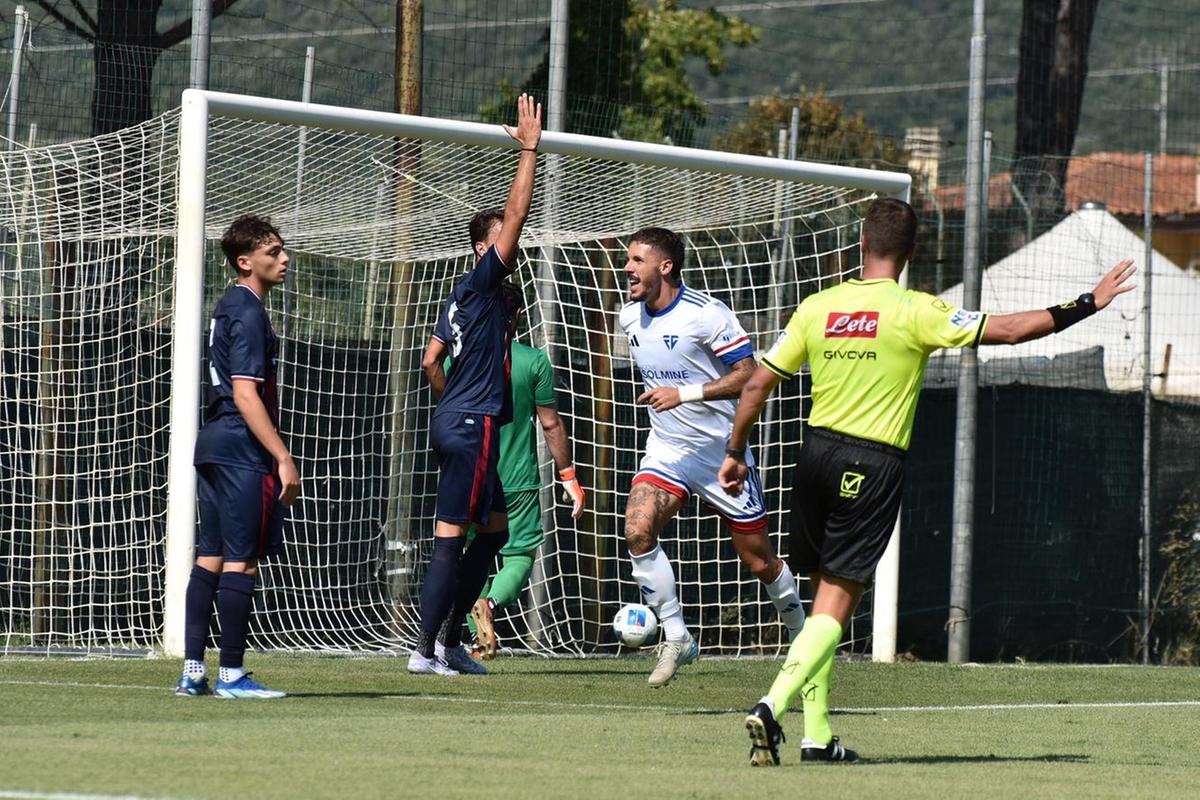 Il Cannara lotta ma si arrende. Non basta la rete di Bertaina Il Cannara lotta ma si arrende. Non basta la rete di Bertaina