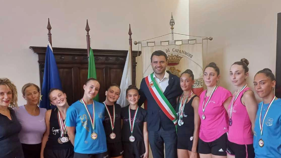 Il sindaco Del Chiar. o ha incontrato le atlete del Gym Star Il sindaco Del Chiar. o ha incontrato le atlete del Gym Star