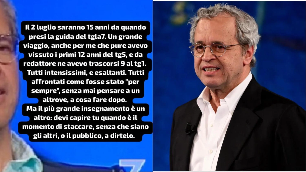 Enrico Mentana, post criptico: “Dopo 15 anni di TgLa7 devi capire quando è il momento di staccare”