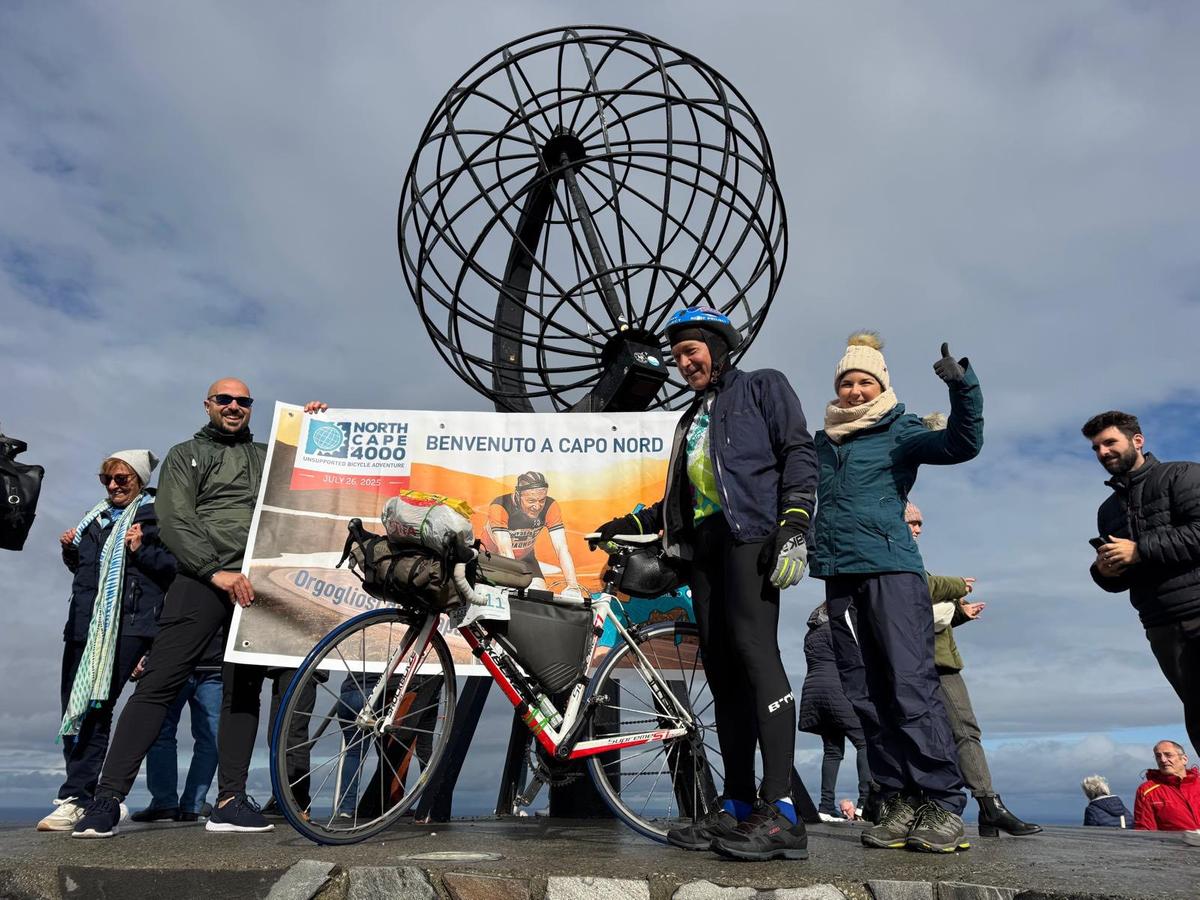 Da Rovereto a Capo Nord in bici per ricordare la moglie: l Da Rovereto a Capo Nord in bici per ricordare la moglie: l