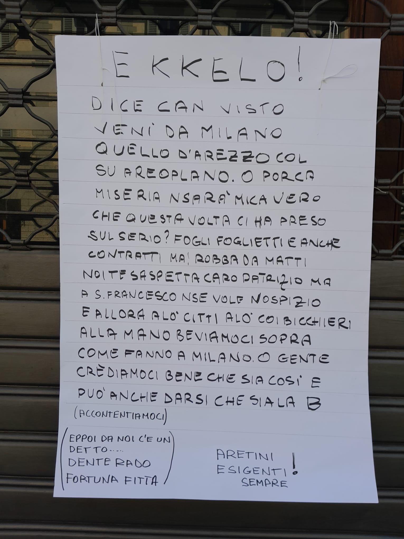 il desiderio dei costanti aperti il sogno dell8217arezzo in b nuova missiva in dialetto aretino a patrizio bertelli