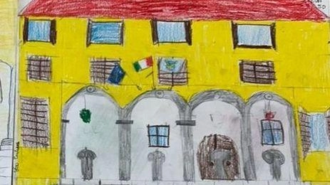 Due disegni del palazzo comunale di Castelfranco Due disegni del palazzo comunale di Castelfranco