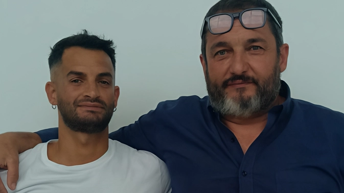 Andrea Caponi con il diesse della Massese Simone Lecchini