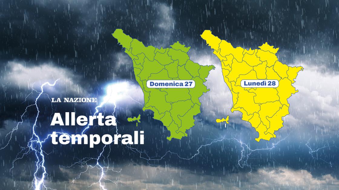 Lunedì di forte maltempo in Toscana: scatta l’allerta, occhio alle celle temporalesche Lunedì di forte maltempo in Toscana: scatta l’allerta, occhio alle celle temporalesche