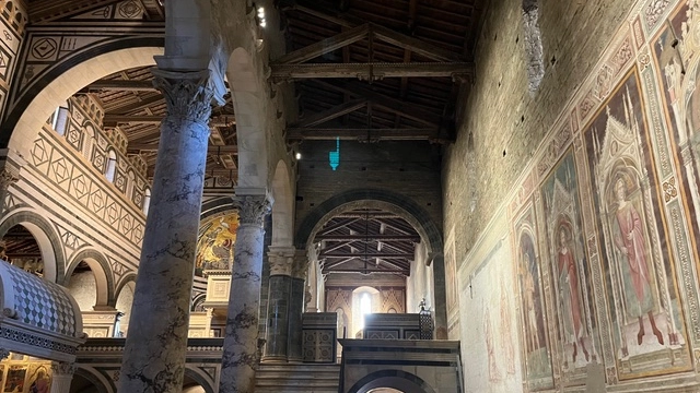 Un'immagine suggestiva dell'Abbazia di San miniato al Monte Un'immagine suggestiva dell'Abbazia di San miniato al Monte