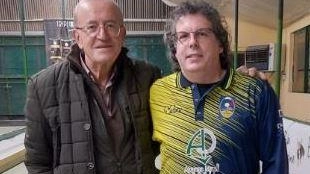 Il presidente Ammannati (a sinistra) con Gian Domenico Pellegrinotti Il presidente Ammannati (a sinistra) con Gian Domenico Pellegrinotti