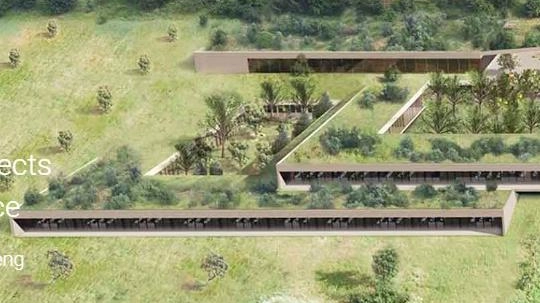 Il rendering del progetto di ampliamento dell’Isf di Bagno a Ripoli Il rendering del progetto di ampliamento dell’Isf di Bagno a Ripoli