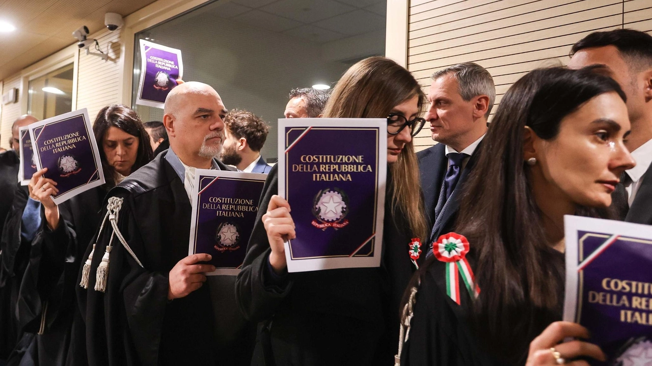 Protesta dei magistrati a Firenze