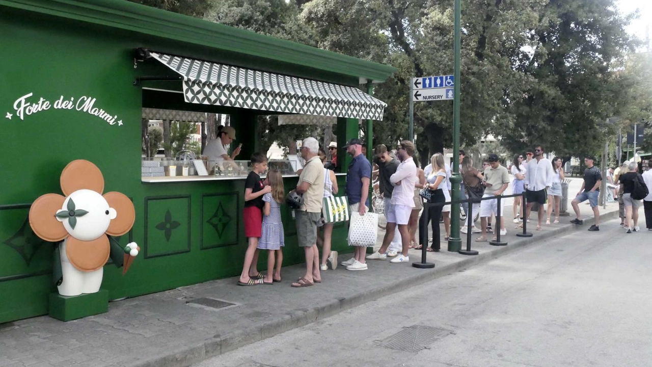 La gelateria pop up di Louis Vuitton ha debuttato quest’estate in via Carducci