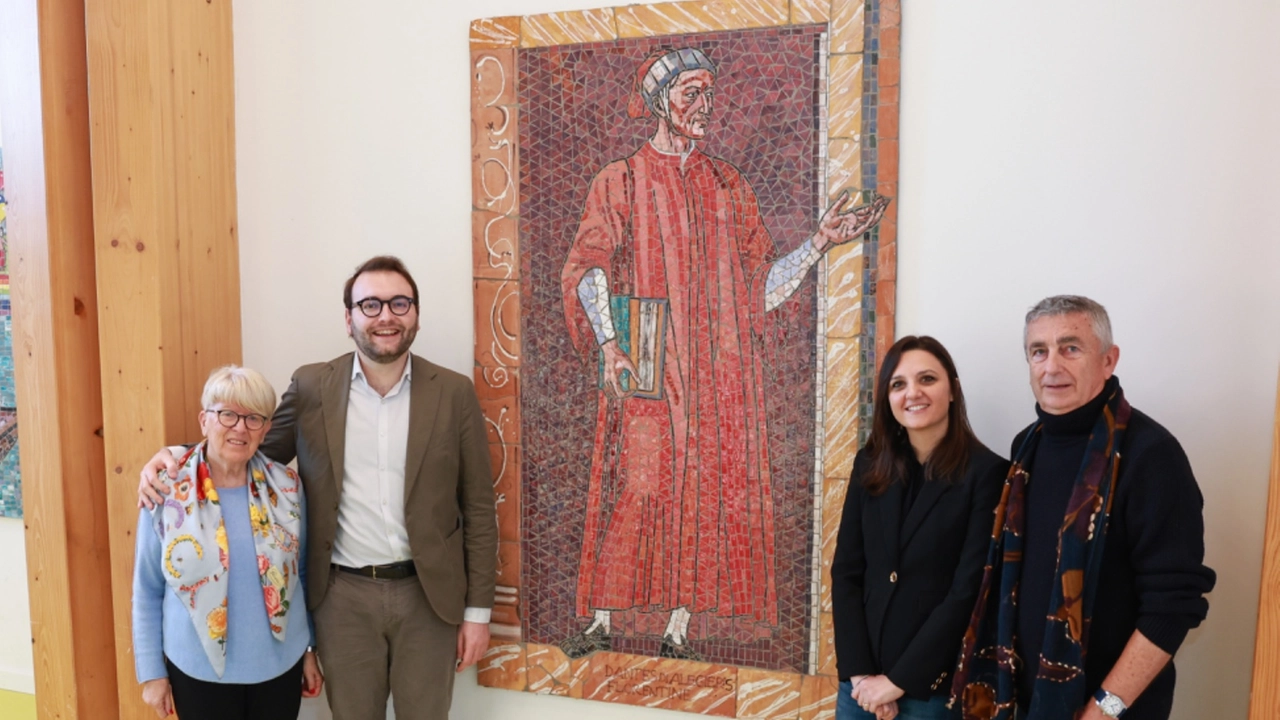 Due murales dal Centro diurno di Cerbaiola ora in mostra alla scuola di Marcignana