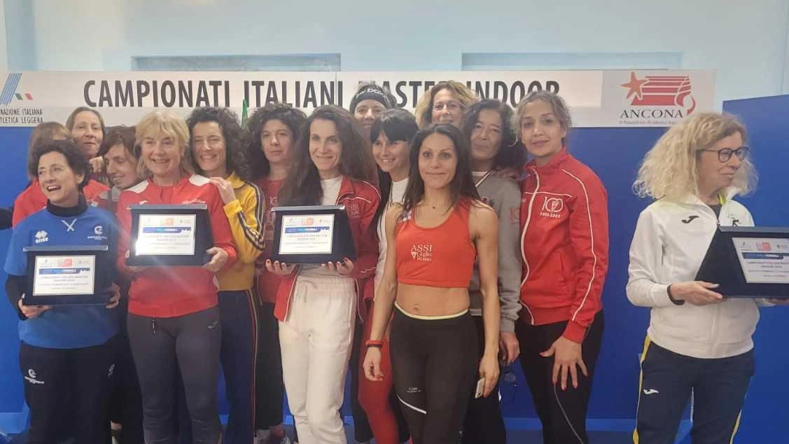Ancona ha ospitato i campionati italiani master indoor con record di partecipanti. Assi Giglio Rosso conquista il secondo posto femminile con 11.005 punti e 14 medaglie.