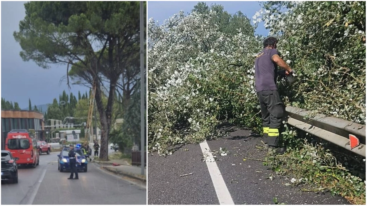Maltempo a Todi (foto dalla pagina Fb del Comune) Maltempo a Todi (foto dalla pagina Fb del Comune)