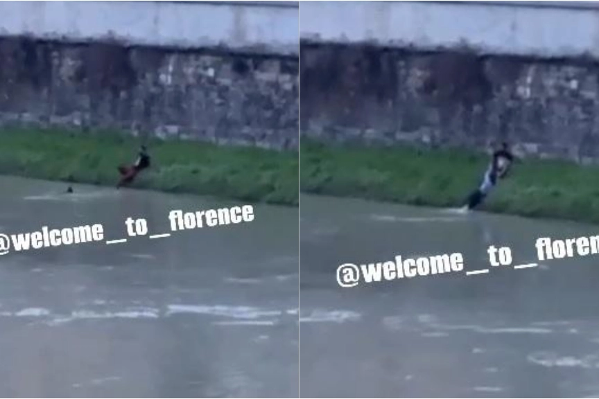 Due momenti del salvataggio (Fonte Welcome to Florence)
